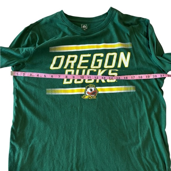 Oregon Ducks men’s XL Long Sleeve T-Shirt NCAA Football Green Mascot Donald - Picture 4 of 8